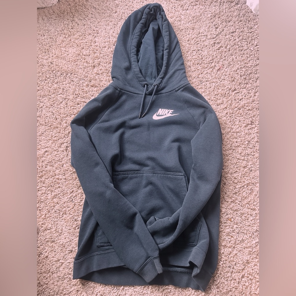 women’s blue nike hoodie